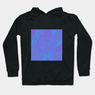 Lilac Aquatic Print Hoodie